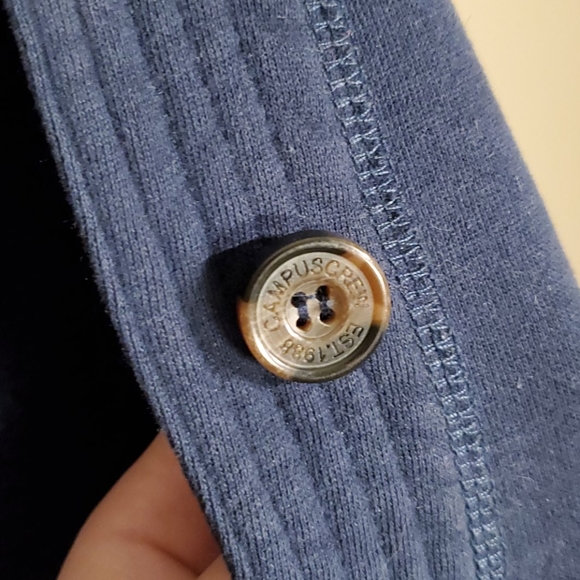 Navy blue button up sweater - Picture 6 of 6